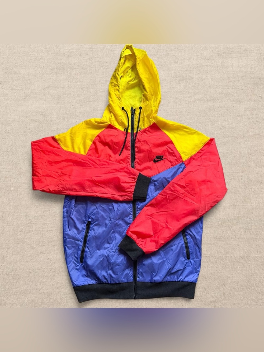 Nike NSW Heritage Windrunner Hooded Jacket Mens Size Small Colorblock Top